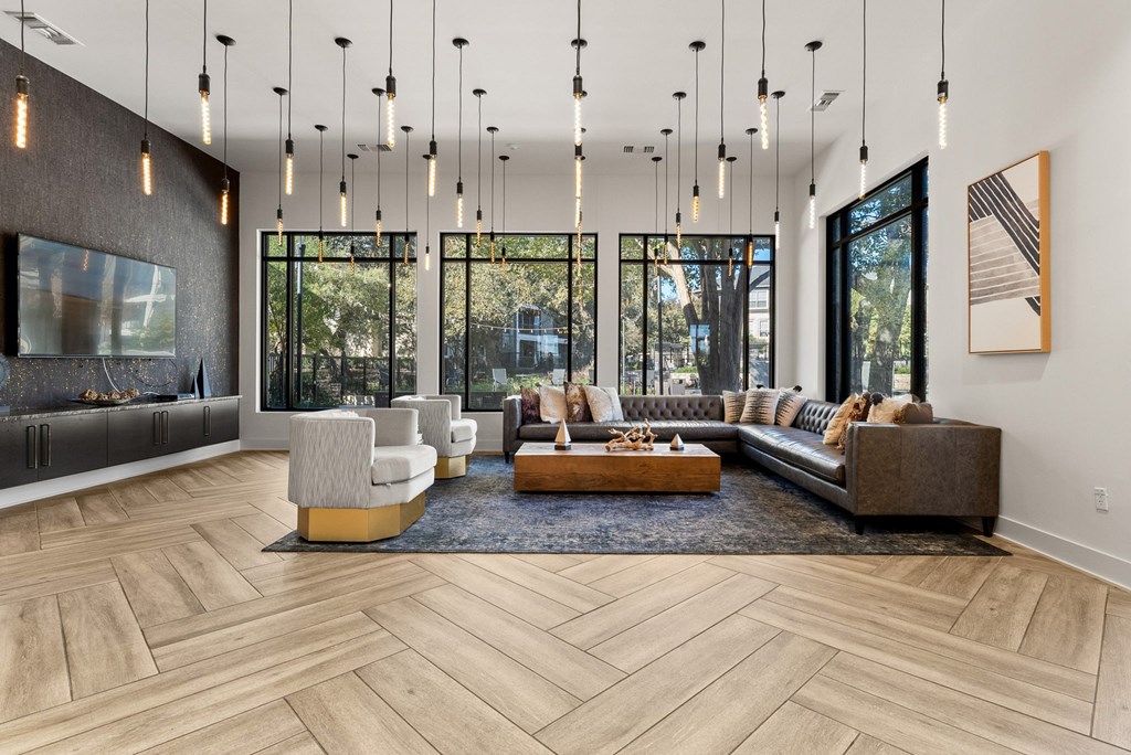 Lobby Lounge at Preserve at Rolling Oaks, Austin