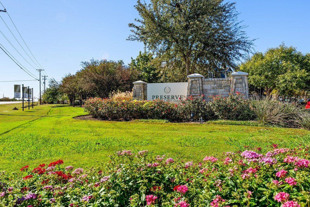 Property Signage at Preserve at Rolling Oaks, Texas
