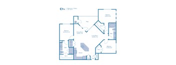 C1n Floor Plan at Bridge at Southpark Meadows, Austin, TX