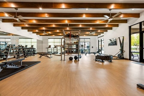 Modern Fitness Center at The Haywood Apartments, Texas, 78748