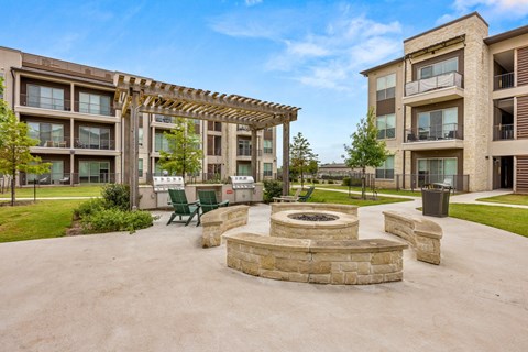 Outdoor Grill And Patio at The Haywood Apartments, Texas, 78748