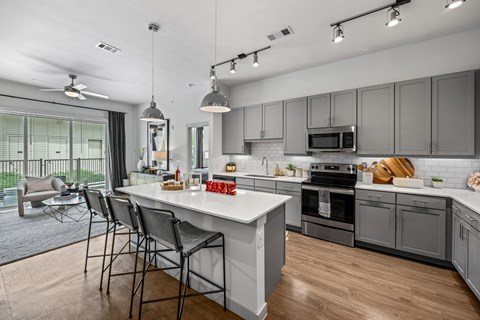 Gourmet Kitchen at The Haywood Apartments, Austin, Texas