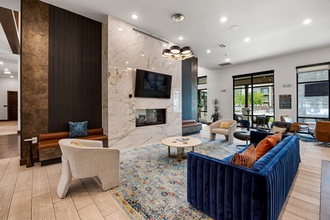 Resident Lounge at The Haywood Apartments, Texas