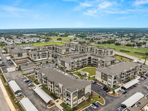 Drone View at The Haywood Apartments, Austin, TX, 78748