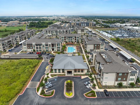 Aerial View at The Haywood Apartments, Texas, 78748