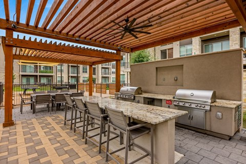 Community Grill Stations at The Haywood Apartments, Austin, TX