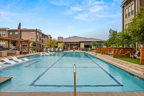 Sparkling Pool at The Haywood Apartments, Austin, Texas