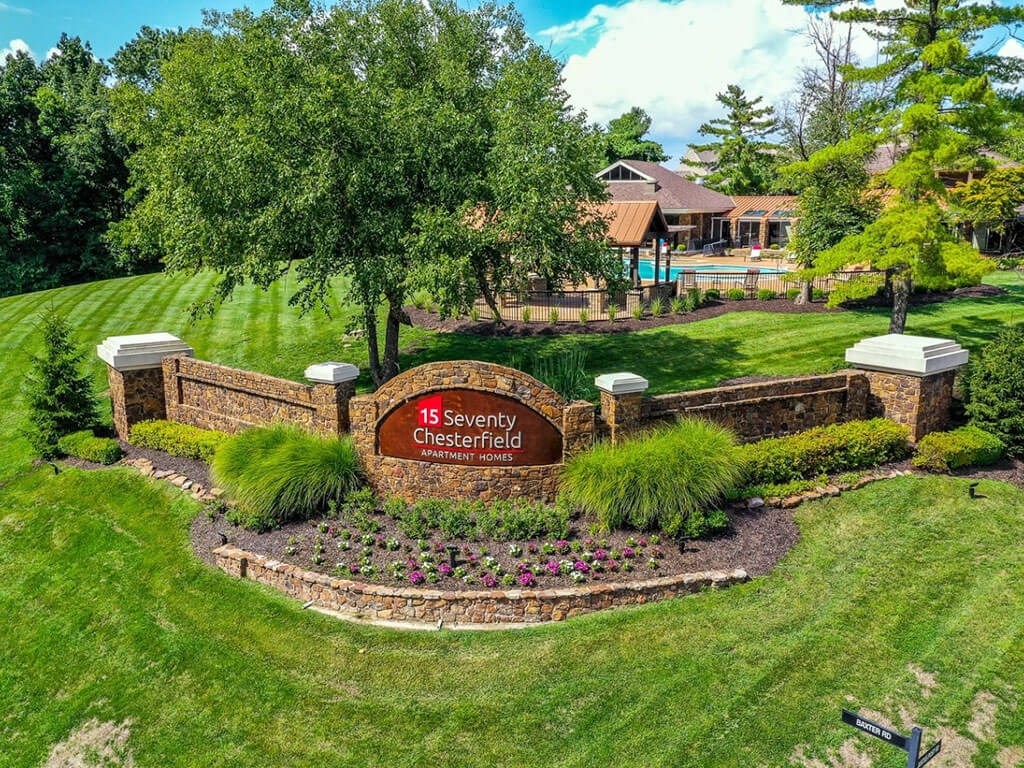 Exterior of entrance at 15Seventy, Chesterfield, MO 63017