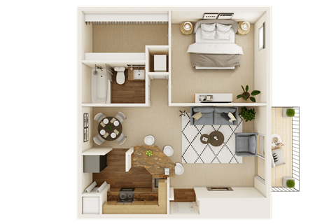 Bradford Phase 1 floorplan at Waterford Place, Louisville, Kentucky