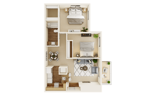 Hawthorne Phase 1 floorplan at Waterford Place, Kentucky, 40207
