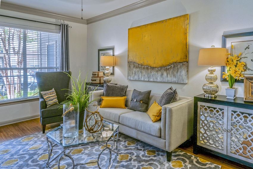 Modern Living Room Modern Living Roomat The Aster Sugar Land Apartments, Sugar Land, Texas