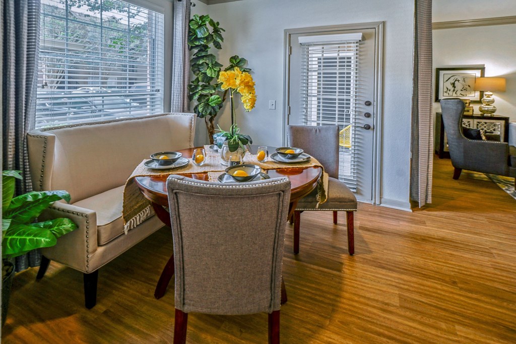 Elegant Dining Room aat The Aster Sugar Land Apartments, Sugar Land, Texas
