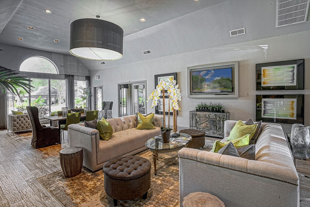 Resident Lounge at The Aster Sugar Land Apartments, Sugar Land, Texas