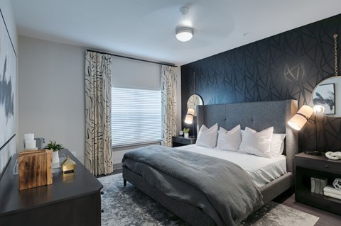 Bedroom With Ceiling Fan at Caldwell, Houston, Texas