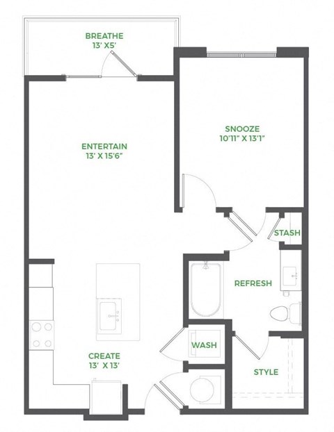 A1 Floor Plan at The Barrett, Georgia