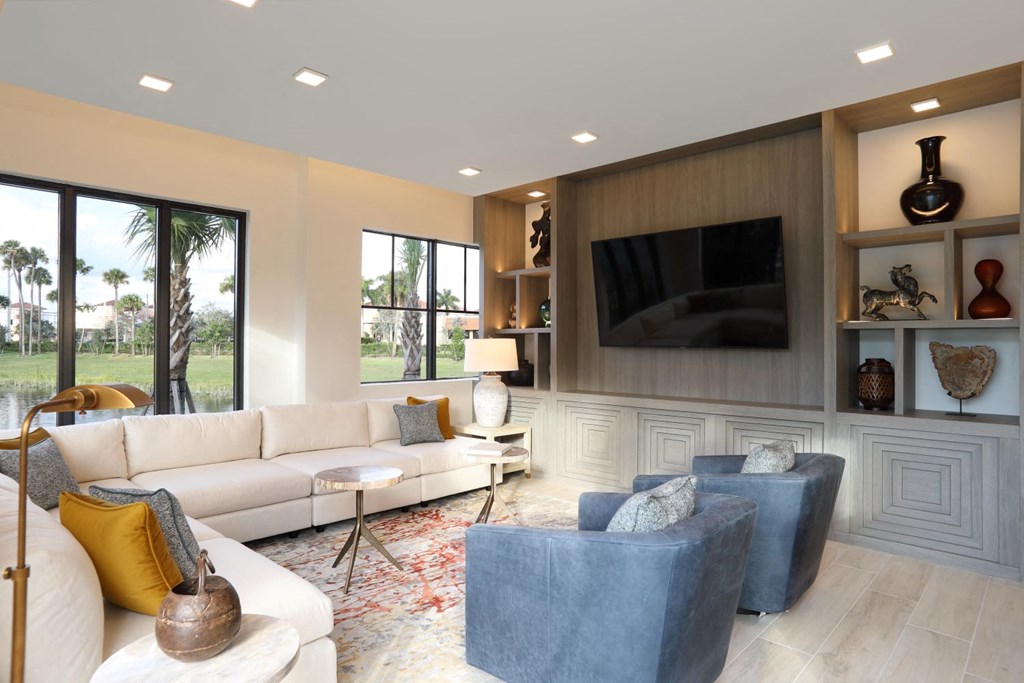 Living room with Sofa and TV at Azola West Palm Beach, West Palm Beach