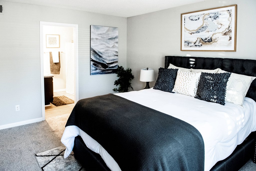 Main Bedroom with Attached Bathroom located at Addison on Cobblestone located in Fayetteville, GA 30215