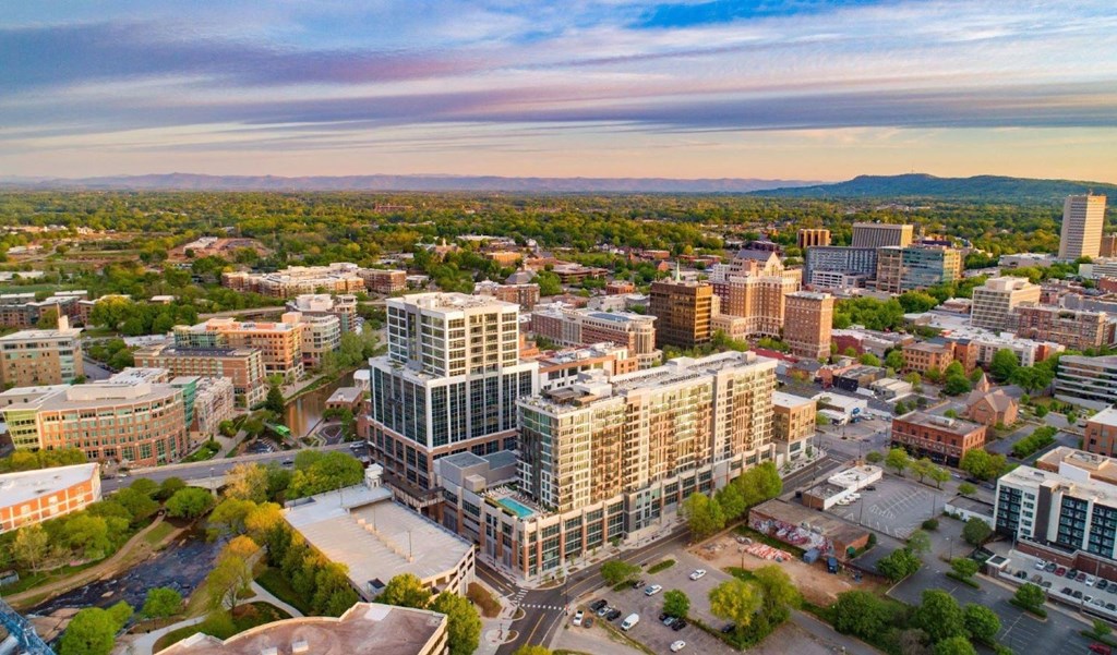 Aerial view2 at Deca Apartments, Greenville