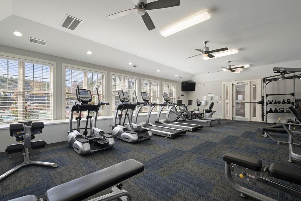 Fitness Center with cardio equipment at Ansley at Roberts Lake, Arden, 28704