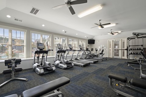 Fitness Center with cardio equipment at Ansley at Roberts Lake, Arden, 28704