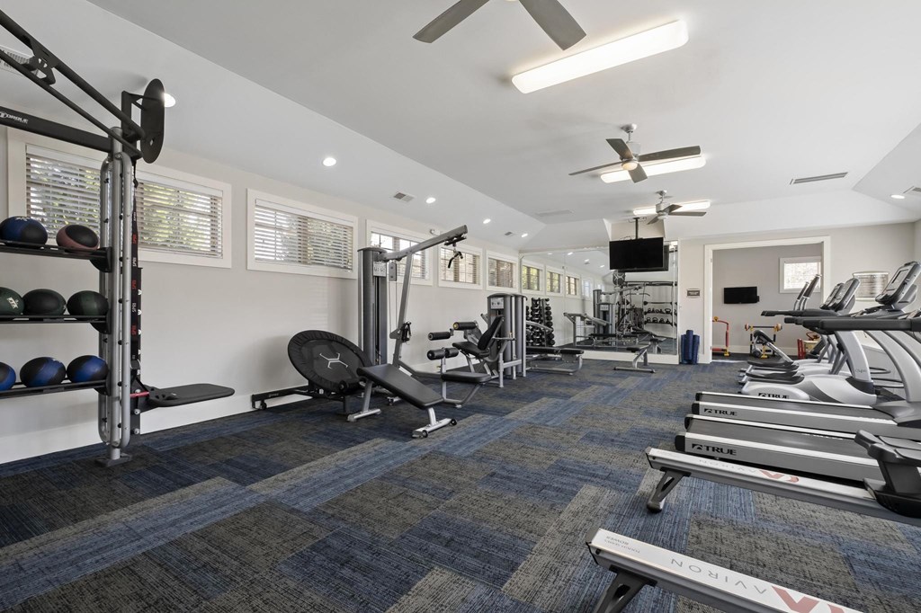 Fitness Center Strength equipment  at Ansley at Roberts Lake, Arden, NC, 28704