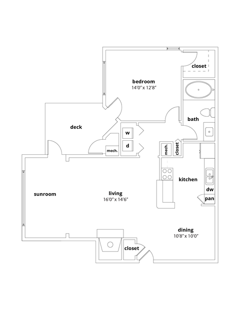 A4 Floor Plan at Appling Lakes, Tennessee, 38016