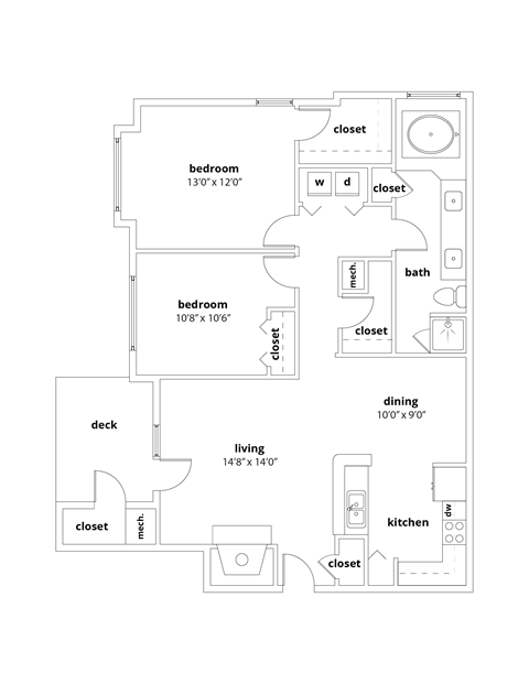 B1 Floor Plan at Appling Lakes, Tennessee, 38016