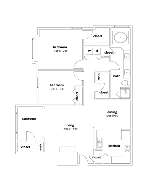 B3 Floor Plan at Appling Lakes, Cordova, TN