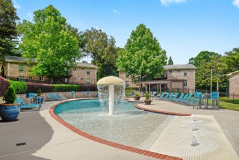 Pool Area With Fountain at Artesian East Village, Atlanta, GA - Photo Gallery 25