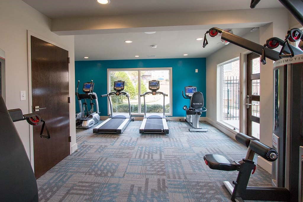 Health and Fitness Center Fully Equipped with Cardio and Strength Training Equipment at Artesian East Village, Atlanta, GA 30316