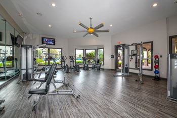 fully equipped fitness center at Artesian on Westheimer at Artesian on Westheimer, Houston, TX