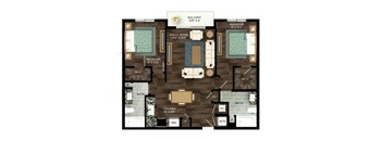 Floor Plan Unit B2 at Azola West Palm Beach in West Palm Beach, FL