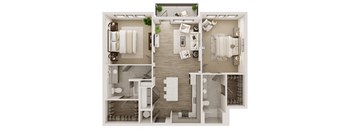 bedroom floor plan an in 1 bed 1 bath apartments
