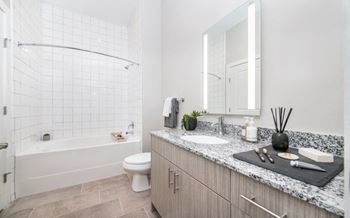 Bathroom With Bathtub at The Baxly, Savannah