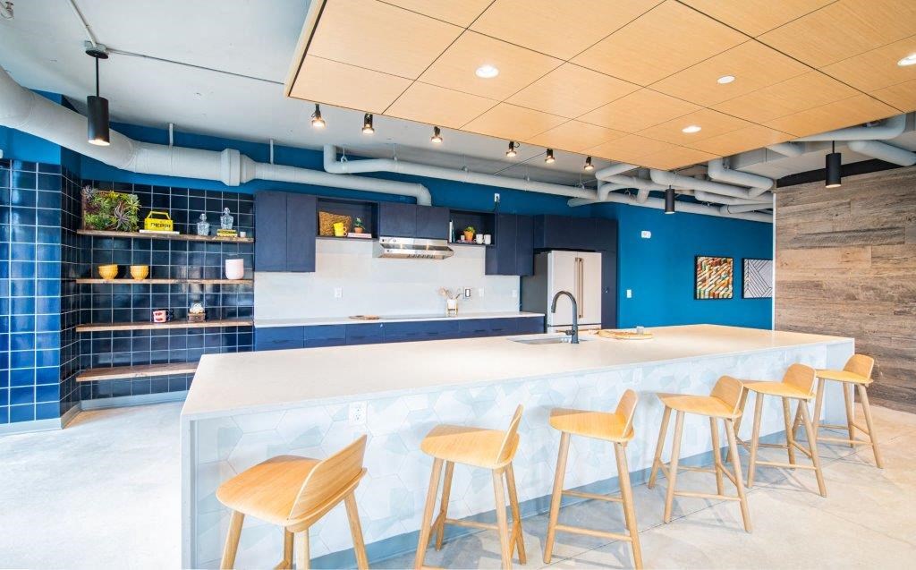 Community kitchen at The Baxly, Savannah, Georgia