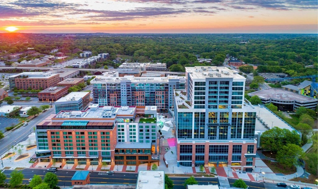 Aerial view1 at Deca Apartments, Greenville, 29601