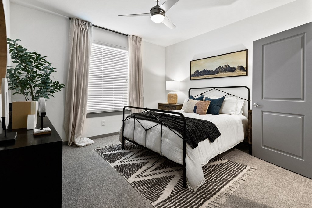 our apartments offer a spacious bedroom with a king sized bed