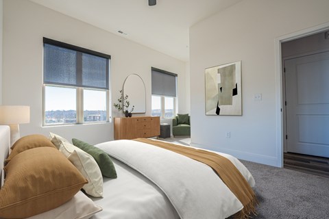 Modern Bedroom at Chelsea Apartments, St Louis, MO