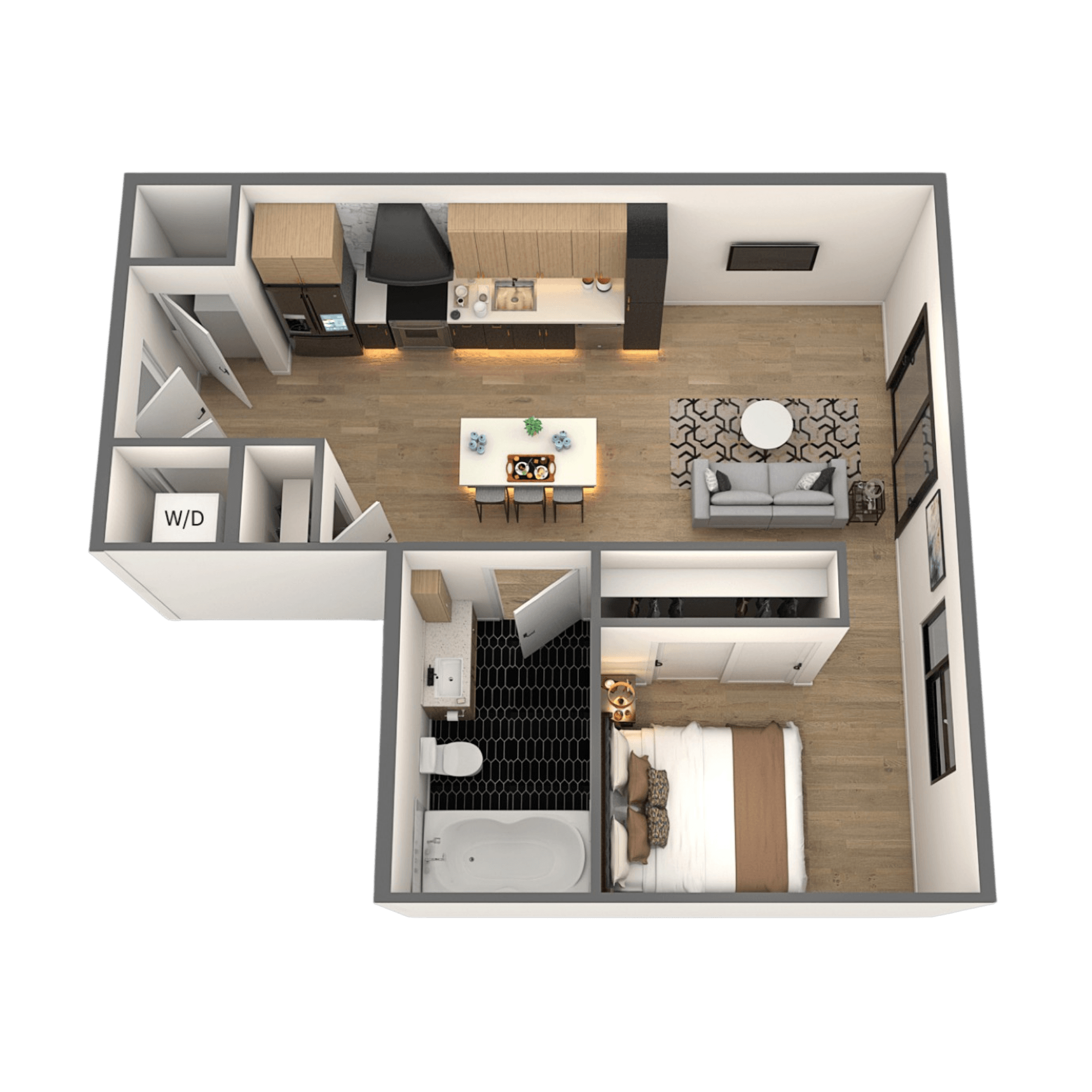 Cherry Blossom Floor Plan at Chelsea Apartments, Missouri