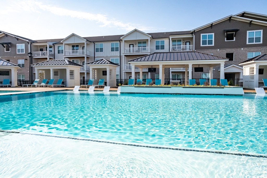 take a dip in the resort style pool at the bradley braddock road station apartments