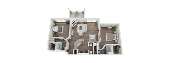 B1 Floorplan at Creekside at White Oak, Newnan, GA