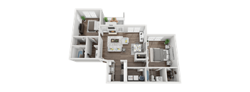 B2 Floorplan at Creekside at White Oak, Newnan