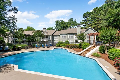 Large Outdoor Pool at Creekside at White Oak, Newnan, GA, 30265