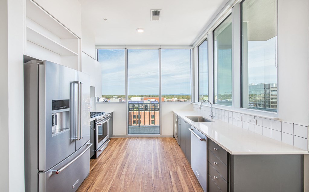 Kitchen area at Deca Apartments, South Carolina, 29601
