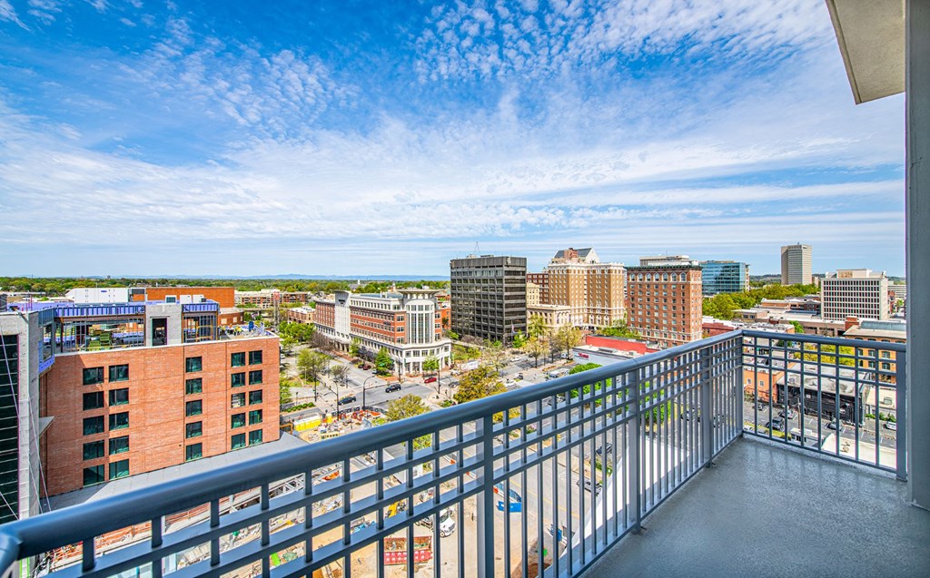 Apartment balcony at Deca Apartments, South Carolina