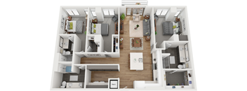 3bedroom 2 bathroom fp at Deca Apartments, Greenville, South Carolina