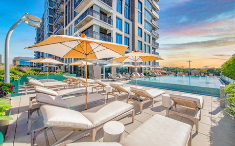 Pool at Deca Apartments, Greenville, South Carolina