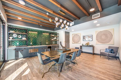 Conference room at Deca Apartments, Greenville, 29601