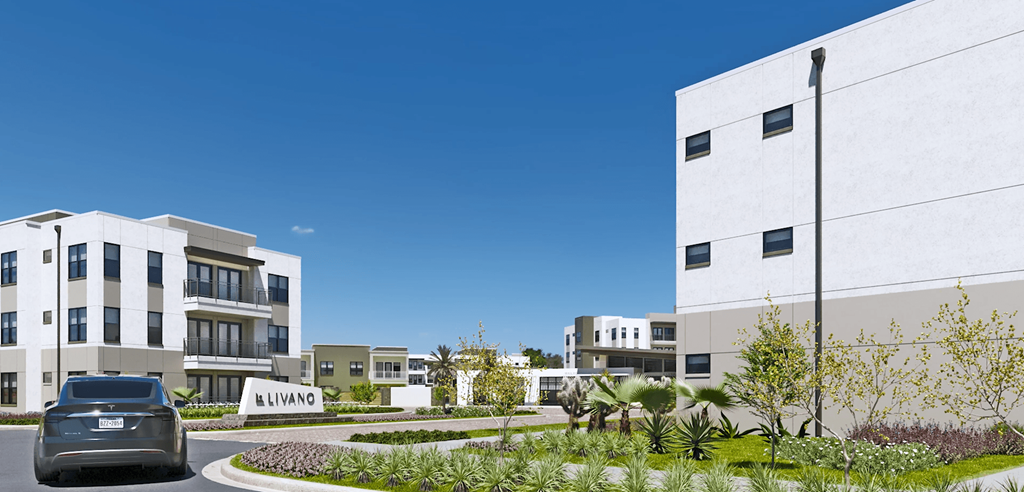 a rendering of a building with a car parked in front of it at Livano Avondale, Avondale