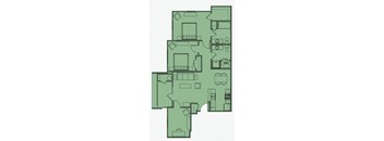 2 bed 2 bath A at Esplanade District Apartments, Little Rock, Arkansas